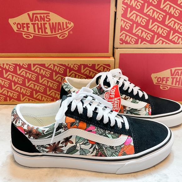 NIB Vans Old Skool Multi Tropical Skate Sneakers - Picture 5 of 10